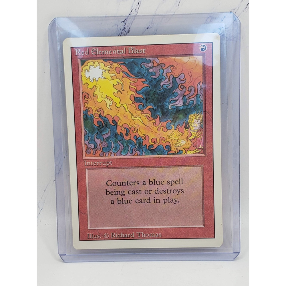 Magic The Gathering MTG Red Elemental Blast Revised Trading Card